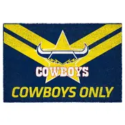 North QLD Queensland Cowboys NRL Doormat for Home Man Cave Bar BBQ