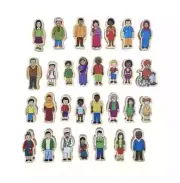 The Freckled Frog My Family Interactive Toy 30 Wooden Pieces Age 1+