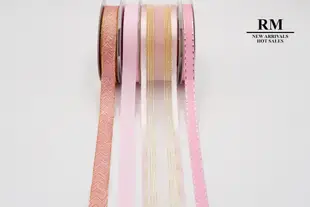 <特惠套組>粉金小公主緞帶套組 禮盒包裝 蝴蝶結 手工材料 粉色 金色 婚禮 (3.3折)