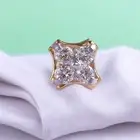 Exquisite 0.20 Cts Round Brilliant Cut Diamond Nose Stud 18K Yellow Gold