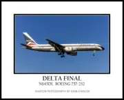 Delta Air Lines 1970s Color Scheme Boeing 757 16" x 20" Photograph (APPL10004)