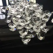 50pc CLEAR OCTAGON CRYSTAL GLASS Bead Prism Suncatcher Chandelier Pendant