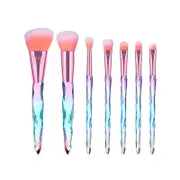 Catzon 7-Pack Professional Makeup Brush Eyeshadow Foudation Blush Brush Set-Bright Color
