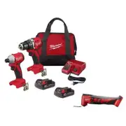 Milwaukee Power Tool Combo Kit 18V Li-Ion Brushless Cordless Multi-Tool (2-Tool)