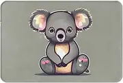 PULaif The Lovely Koala Door Mat Welcome,16x24 Inch Outside Door Mats for Home Entry Floor, Easy to Clean, Resist Dirt,Durable