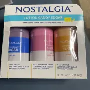 16 oz. Cotton Candy Flossing Sugar - Grape, Pink Bubble Gum, Orange