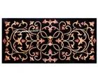 6'x3' Black Marble Dining sofa center Table Top Design Inlay Resturant Table