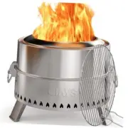Smokeless Firepit Fire Pit for Camping with Patented 19 Inch Industrial