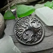 Celtic Tree of Life Necklace Irish Scottish Wiccan Pendant 925 W/FREE CHAIN