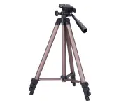 Camera Tripod Stand with Rocker Arm for DSLR Camera Camcorder(Brown)