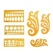 6PCS/ Formwork Ruler Building Formwork Cloud Ruler Cartoon Curve