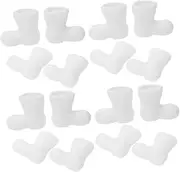 BUGUUYO Miniature Santa Claus Shoes 24pcs for Dollhouse Ornaments Realistic Christmas Decorations Xmas Props