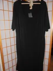 NEW ❤TAKING SHAPE(TS)❤ LUNA ECLIPSE BLACK BODY DRESS SHORT/SLVE SIZE M rrp$69.95