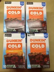 Dunkin Cold Brew Hot Over Ice K-Cup Pods Bundle Of 4 Boxes **READ DESCRIPTION