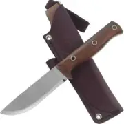 Condor Swamp Romper Knife Camping Survival Bushcraft Leather Sheath Walnut Wood