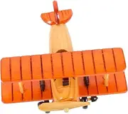 VALICLUD Retro Wooden Plane Model Vintage Airplane Decoration for Home Decor Rustic Wooden Craft Ornament Present for Birthdays and Parties Wood Material
