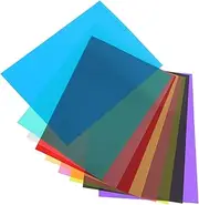 ETHZZLE PVC Film Light Diffuser Gels 9pc Set for Photography Video Stage Lighting
