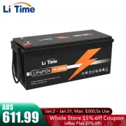 LiTime 12V 200Ah LiFePO4 Lithium Battery 1280Wh 100A BMS for RV Off-grid Marine