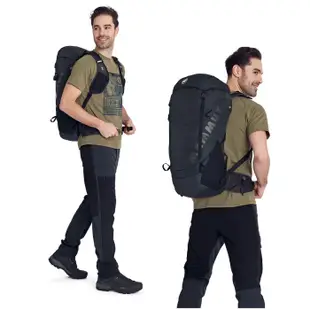 【MAMMUT 長毛象】新款超輕量減震透氣登山健行背包 Ducan 30L / 黑_00320