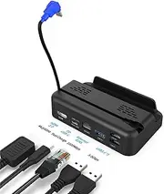 5in1 RJ45 Ethernet HDMI Hub Charging Stand TV Docking Station for Steam Deck