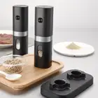 Electric Salt And Pepper Grinder Set of 2 Rechargeable Salt And Pepper Mill