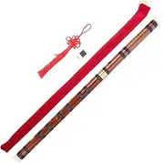 GREENADSCAPE 1 Set Portable Bamboo Flute for Beginners Chinese Style Flute Lightweight Compact Design for Adults Musical Instrument for Learning