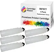 5 Pack Compatible Toner Cartridge for Ricoh 887977 TYPE-2210D (8,000 Pages) for Ricoh Aficio 220 270 AP 2700 AP 3200