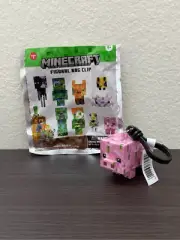 Minecraft Floral Characters Series 3 Figural Bag Clip Keychain - Pig