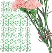 10 Sets Plant Stem Gathering Tools (40PCS), Flower Gathering Rings Plant Support Clips, Reusable Garden Clips for Plants Outdoor, 4 Size Plant Support Vine Clips Flower Loop Gripper Fixing Rings