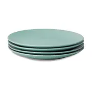 4pc Wiltshire Eucalypt Everyday Dining Glazed Stoneware Dinner Plates Set 27cm