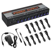 STRICH Effector Power Supply 10 Channels 9V/12V/18V Guitar Pedal Power Supply DC
