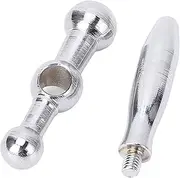 Lathe Crank Handle, Ergonomic Design Three Ball Milling Machine Handle with Glossy Holes and 8mm Shaft for Mini Lathes 0618 CJ18 CJ0618A 7x12
