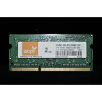 在飛比找蝦皮購物優惠-庫存極新！承偉ACPI DDR3-1066 (PC3-850