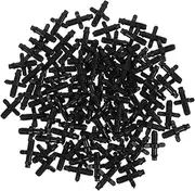 Toddmomy 100pcs Drip Irrigation Barbed Connectors Kit 6mm Threaded Connectors for Garden Hose PVC Pipe Easy to Install for DIY Irrigation Projects