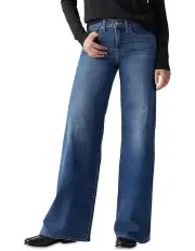 [Levi's] 318 Shaping Wide-Leg Jeans in Blue