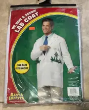 Doctor Roll Dr Rohl A Doobie Lab Coat Costume NEW Rasta Imposta Adult Men NEW
