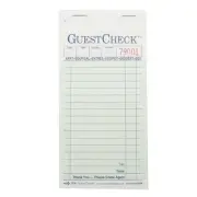 National Checking Company Carbonless Guest Check Paper - 2 Part Green, 17 Line