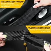 10FT 5D Carbon Fiber Car Stickers Door Sill Scuff Anti Scratch Tape Protection (for: Renault)