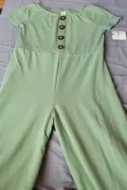 Girls Size 16 xl ARIZONA hedge green JUMPSUIT New