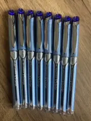Pilot V5 GRIP Hi-Tecpoint Pure Liquid Ink 0.5mm R/Ball Pen,Blue BXGPN-V5(8 PENS
