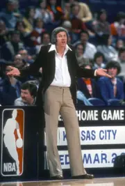 Head coach Kevin Loughery New York Nets looks on v the Washington- 1976 Photo 3