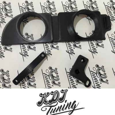 KDI Tuning R33 Skyline Gauge Pod Cluster Vent AC 52mm 3D Printed ABS Black
