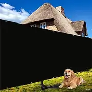 [Shade&Beyond] 4' x 50' Fence Privacy Screen Black Heavy Duty 150 GSM Fencing Mesh Shade Net Cover for Wall Garden Yard Backyard Indoor Outdoor Home Decoration