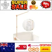 Wooden Baby Crib Mobile Arm Holder, Cot Mobile Hanger for Nursery Decor