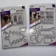 Lot 2 Gemini Stamp & Die Christmas Tree #12 Pc & Sock #17 Pc Crafters Companion