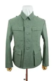 WW2 German M43 elite EM fieldgrey wool tunic Feldbluse