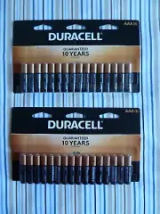 BRAND NEW 2 Duracell AAA 16-pack Batteries - both packs Expire Mar 2028