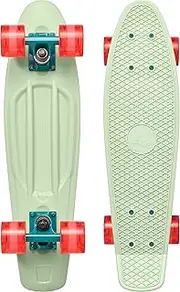 [Retrospec] Quip Skateboard 22.5" and 27" Classic Retro Plastic Cruiser Complete Skateboard with ABEC 7 Bearings and PU Wheels