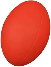 Coated Foam Rugby Ball, Red