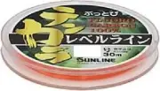 SUNLINE fluorocarbon line Buttobi Tenkara level 30m 4 No. orange 16lb